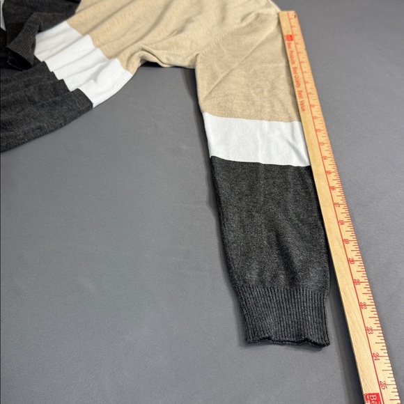 CALVIN KLEIN color block turtleneck sweater size M - Picture 5 of 10